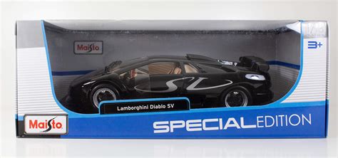 Buy Maisto1:18 Scale Lamborghini Diablo SV Diecast Vehicle, Black and ...