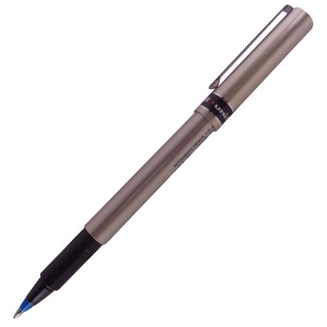 Uniball Model: 13575 Fine Deluxe UB-177 Silver Color Cap Type Blue ink ...