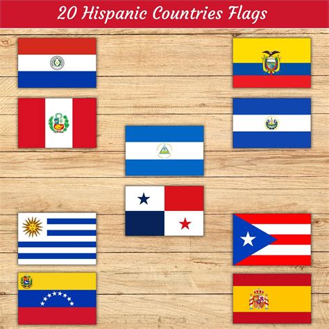 20 Hispanic Countries Flags,Hispanic Heritage Month Flag Bunting ...
