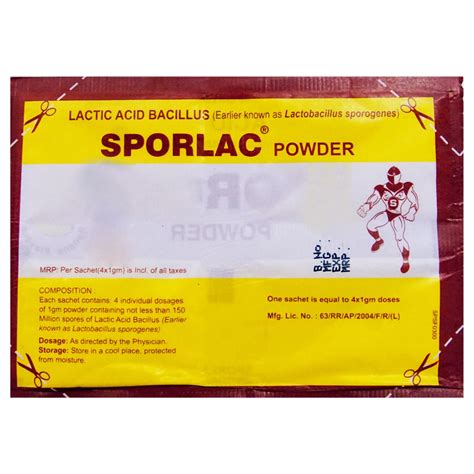 Sporlac Banana Sachet 1's Price, Uses, Side Effects, Composition ...