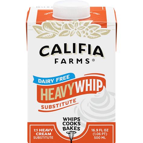 Amazon.com: Califia Farms - Heavy Whip Cream Dairy Free Substitute 16.9 ...