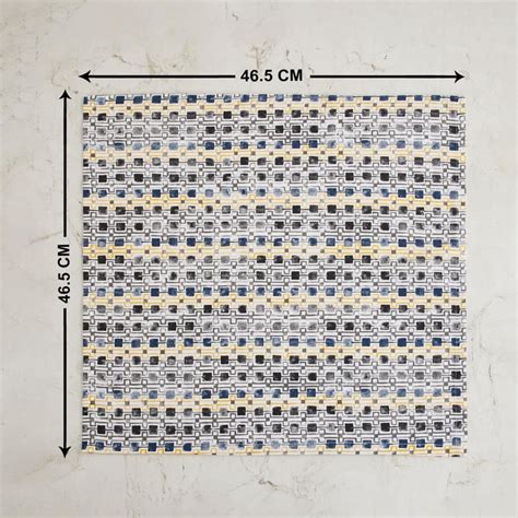 Buy Corsica Persian 12Pcs Cotton Reversible Placemat and Napkin Set ...