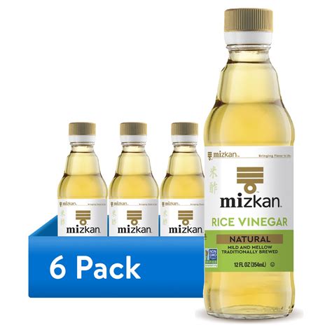 (6 pack) Mizkan Rice Vinegar, Mild and Mellow, 12 fl oz - Walmart.com