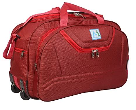 M MEDLER Nylon Expandable Waterproof Duffle Strolley Bag EPOCH-RED - (2 ...