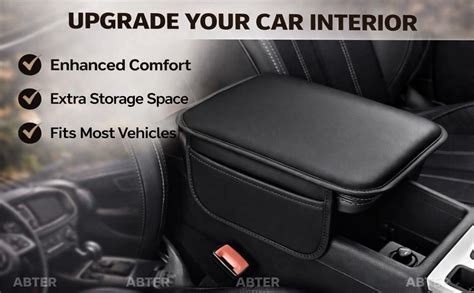 Car Seat Gap Filler/Car Center Armrest Cushion Cover with Side ...