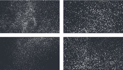 Grainy texture Set, Grunge overlay texture banner collection, Different ...