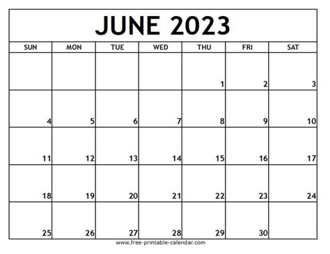 Free Printable Calendar June 2025 Printable Tree