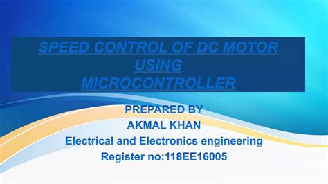 Image result for DC Motor Speed Control Using Microcontroller