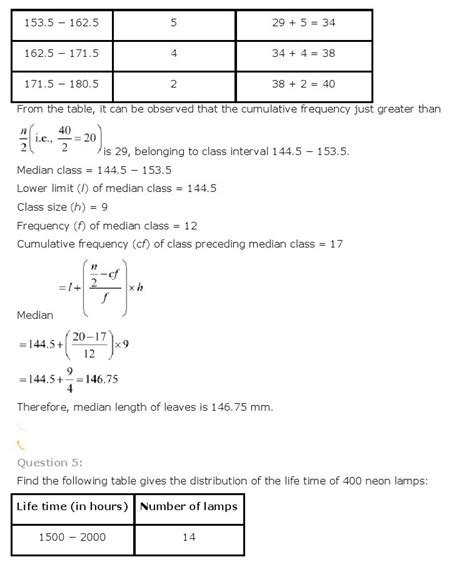 Class 10 Math Statistics Question Q1 的图像结果