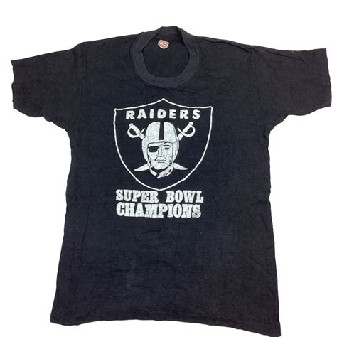 Vintage Oakland Raiders Super Bowl Champions single stitch T-shirt ...