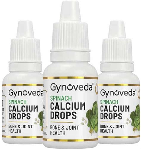Buy GYNOVEDA SPINACH CALCIUM DROPS. FOR HEALTHY BONES JOINT MUSCLE EYE ...