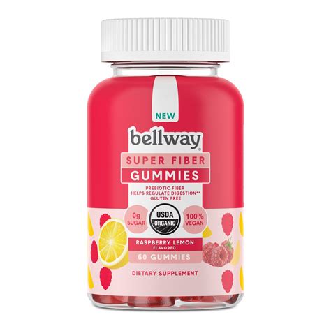 Bellway Super Fiber + Gummies - Raspberry Lemon, 60 CT