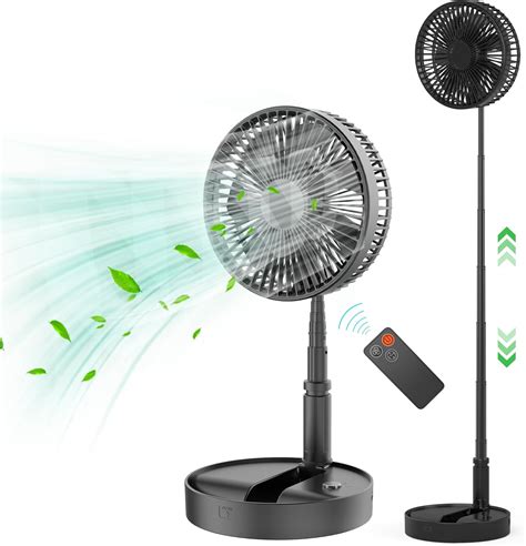 Amazon.com: Portable Standing Fan with Remote Controller, 8" Foldable ...