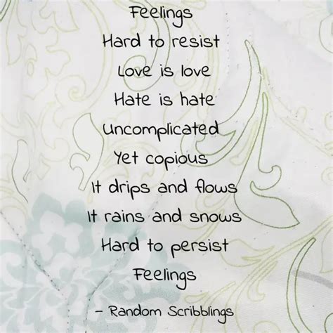 Feelings Hard to resist ... | Quotes & Writings by Random Scribbler ...