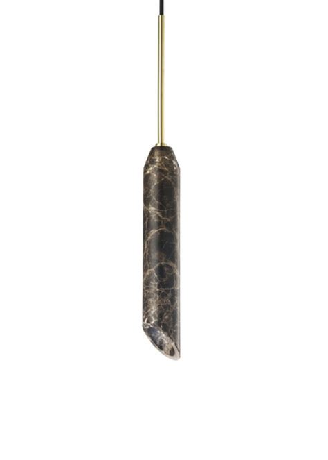 Design By Us - Marble Art Lamp - Pendant Lamp - Brown/Gold