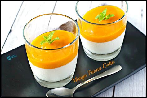 Mango Coconut Panna Cotta Recipe - Subbus Kitchen