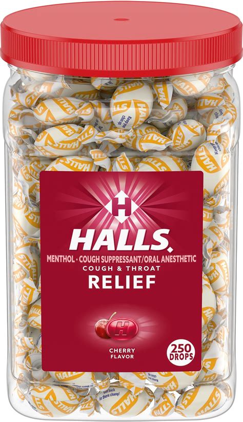 Amazon.com : Halls Relief Mountain Menthol Sugar Free Cough Drops, Bulk ...