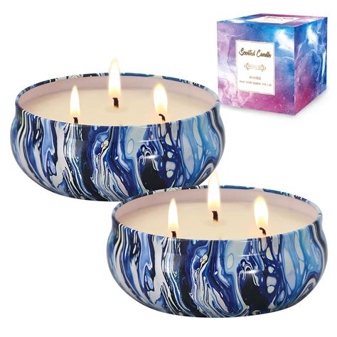 Citronella Candles, Long Burning 3-Wick Candles, Indoor & Outdoor Large ...