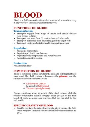 Plasma Proteins - The significant proteins present in plasma are ...