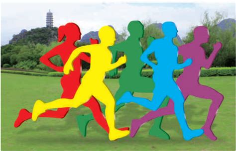 跑步运动标识牌_运动|健身主题牌_河南精标标识有限公司