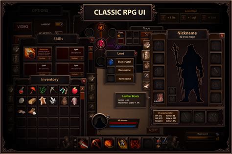 Classic RPG GUI | 2D GUI | Unity Asset Store