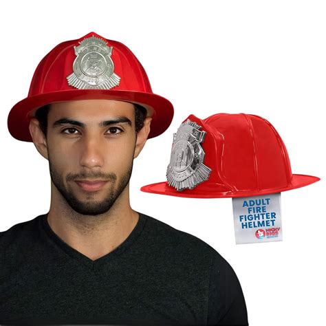 Nicky Bigs Novelties Deluxe Adult Firefighter Helmet Thick Plastic ...