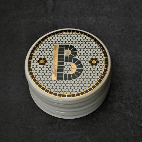 Melidora Ceramic Alphabet Coasters – Spruce and Pop