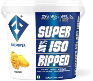 FLEXPOWER SUPER 100% ISO RIPPED GOLD 4KG Whey Protein Price in India ...