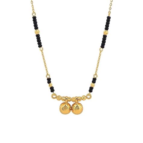 Buy MAIRA 925 Sterling Silver 1 Gm Micron Gold Plated Kala Mani/Black ...