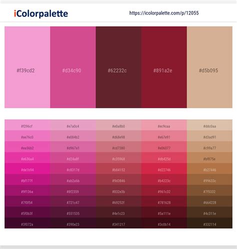 2+ Cranberry And Merlot Color Palettes & Gradient Ideas | iColorPalette
