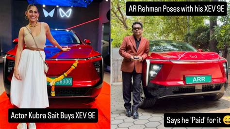 AR Rahman and Kubbra Sait Buy Mahindra XEV 9e