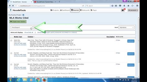 Image result for Noodletool Tutorial