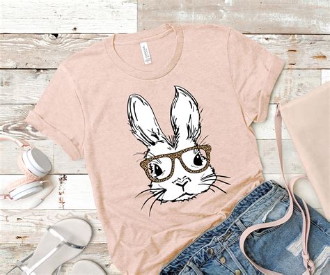 Women's Easter Shirt Womens Spring Shirt Hipster Bunny - Etsy