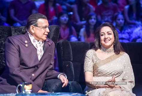 Hema Malini and Mithun Chakraborty exchange pleasantries on the sets of ...