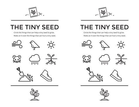 The Tiny Seed Free Printables