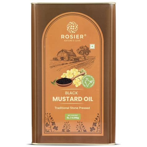 Stone Pressed Black Mustard Oil – Rosier Foods