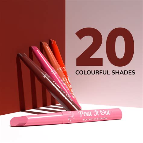 Buy Mila Beauté Pout It Out Long Lasting & Matte Finish Lip Crayon ...