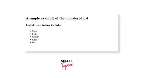 Image result for HTML UL List