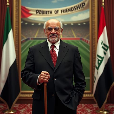 Black-and-white photo of Saddam Hussein, in a suit, with a group of women students