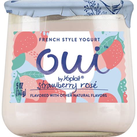 Oui By Yoplait French Style Yogurt, Strawberry Rosé