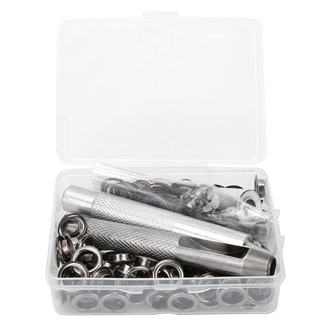 Clothing Grommet, 8mm Eyelet 100 Sets 0.3in Brass Grommet with Hole ...