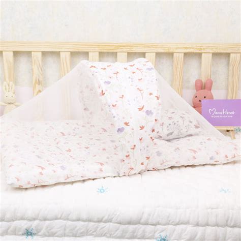 Organic Cotton Muslin Foldable Mosquito Net Bedding | Pack of 1 – Moms Home