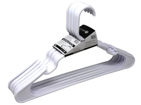 Plastic Hangers, 18 Pack, White | Prime Store Supply