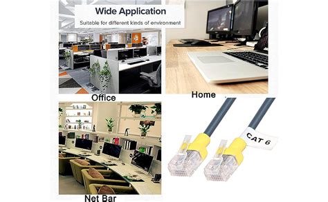 DAHSHA 4 Pack RJ45 Cat-6 Ethernet Patch/Short LAN Cable- 5Feet : Amazon ...