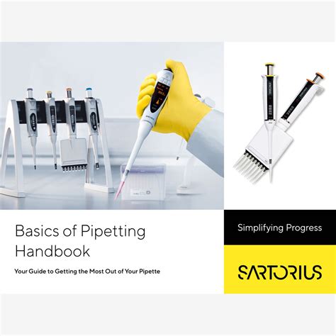 Basics of Pipetting Handbook - Your Guide to Getting the Most Out of Your Pipette | Sartorius