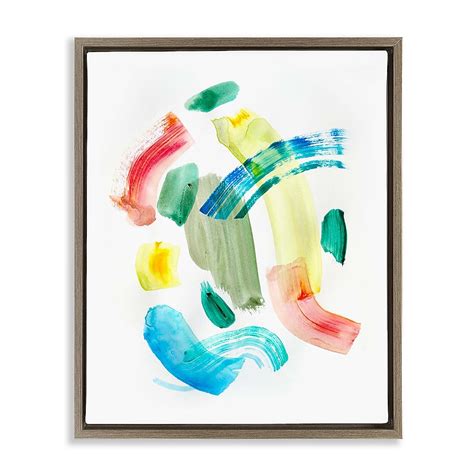 Stupell Industries Curved Retro Abstraction Floating Frame design by ...