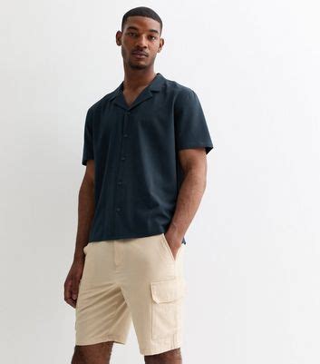 Stone Textured Lightweight Regular Cargo Shorts | New Look