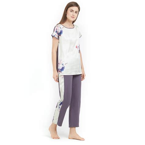 Soft Cotton Top & Pyjama Set with a gorgeous pastel print – SOIE Woman