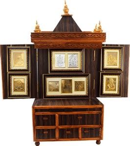 Pray Everyday Wooden Temple (Mica) Solid Wood Home Temple Price in ...