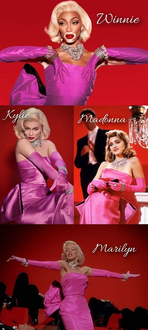 Marilyn, Kylie, Madonna and Winnie | Marilyn monroe outfits, Madonna ...
